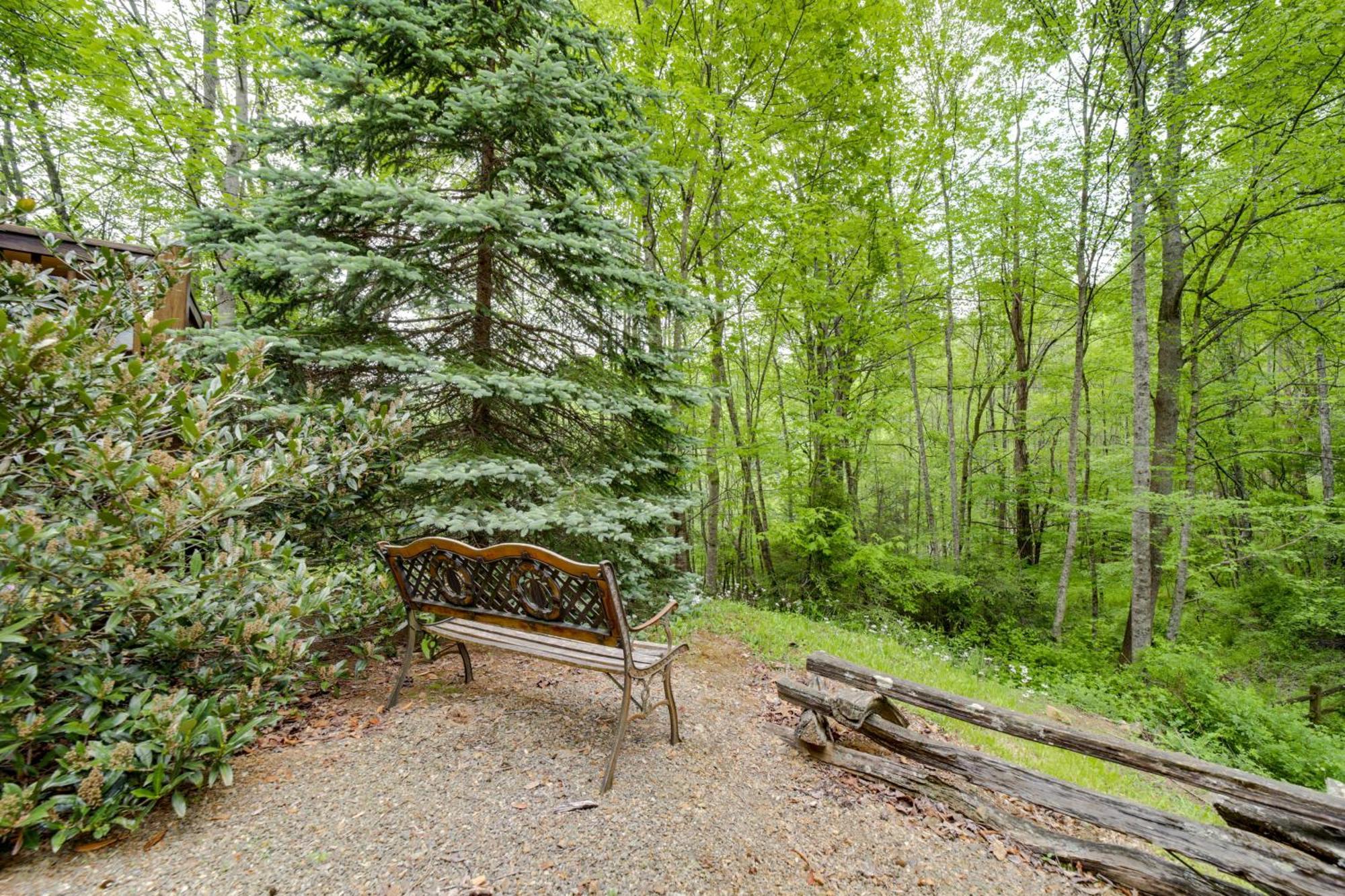 Peaceful Smoky Mountain Cabin With Deck And Fire Pit! เวย์นวิลล์ ภายนอก รูปภาพ